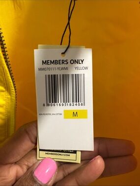 Members Only Bright Yellow Jacket